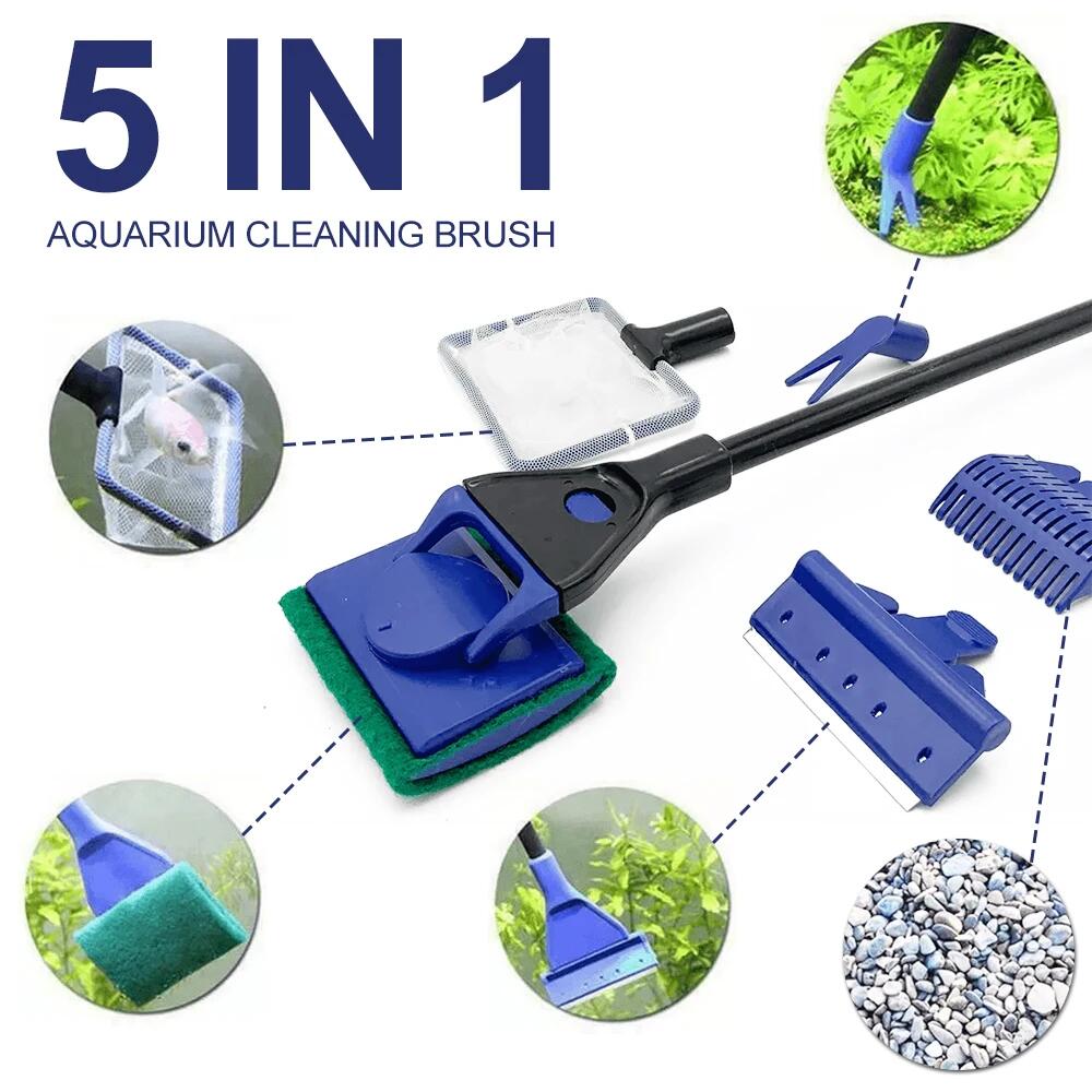 Aquarium Plant Gravel - 5in1 Strumento per la pulizia dell'acquario