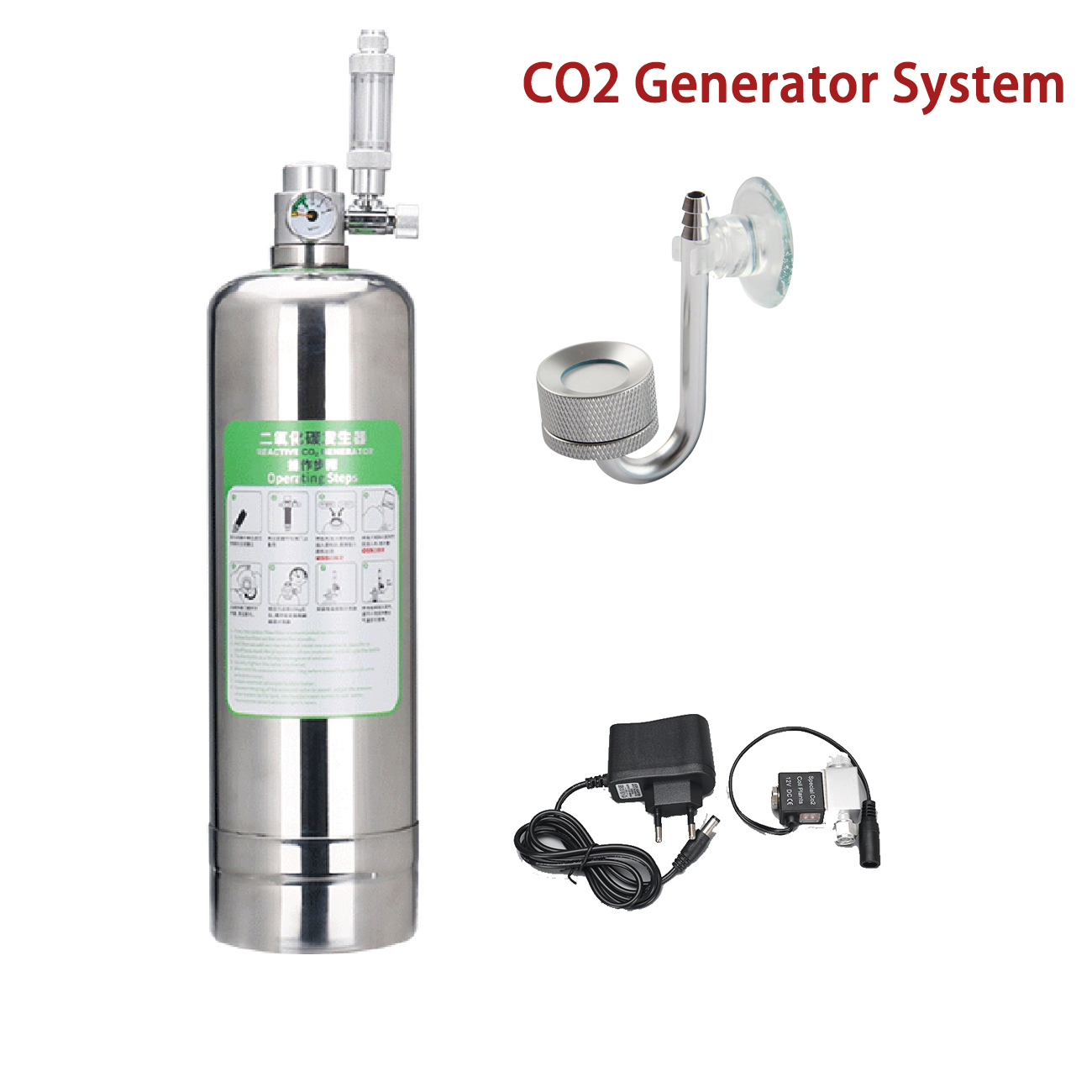 Planted Aquarium Kit - Kit sistema generatore di CO2 per