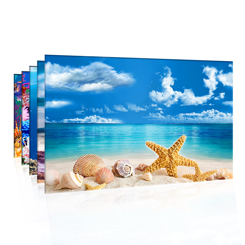 Planted Aquarium Wallpaper - Adesivo decorativo per sfondo acquario Adesivo