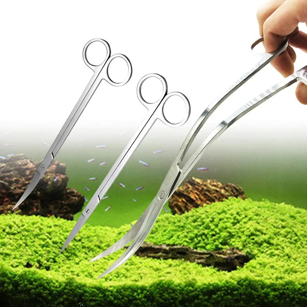 Planted Aquarium Tool Kit - Acquario Acquatico Guarnizioni Pianta Pinzette Forbici