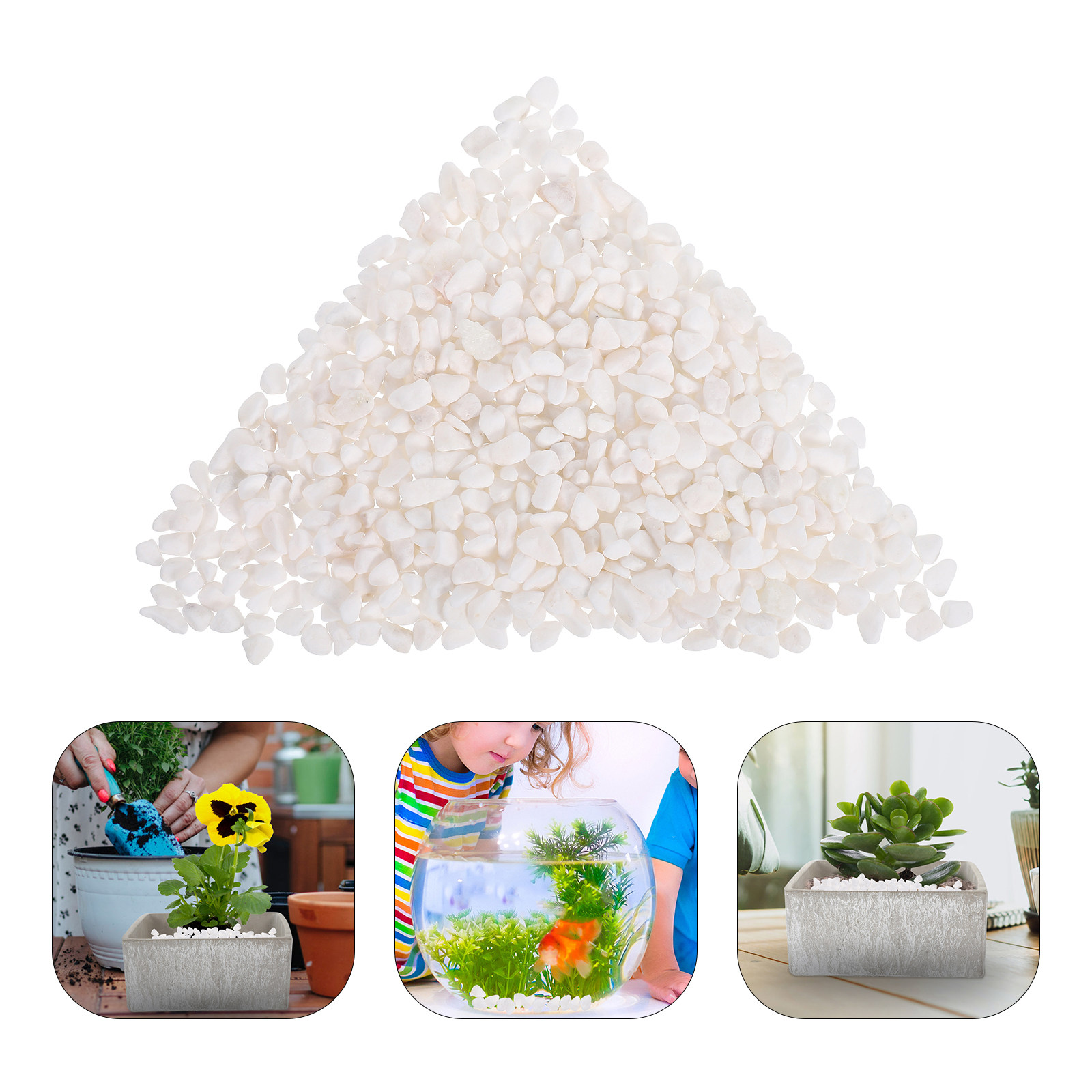 Aquarium Plant Gravel - Pietre decorative in ghiaia naturale, 250