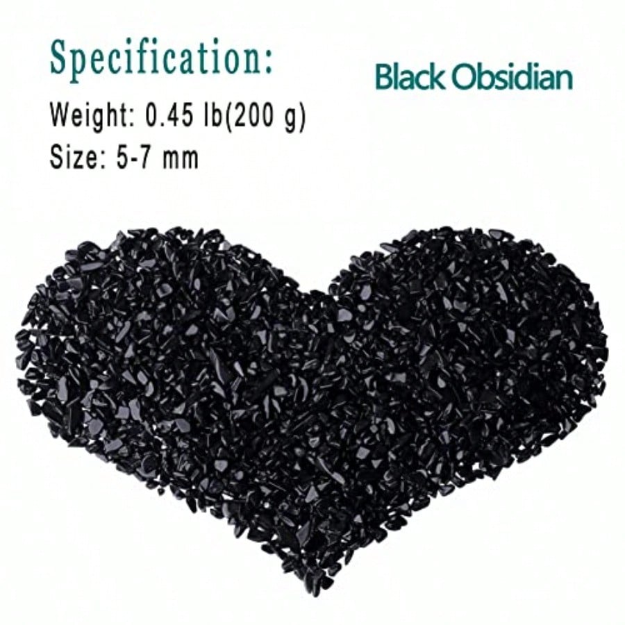 Aquarium Plant Gravel - Cristalli di quarzo e ossidiana nera