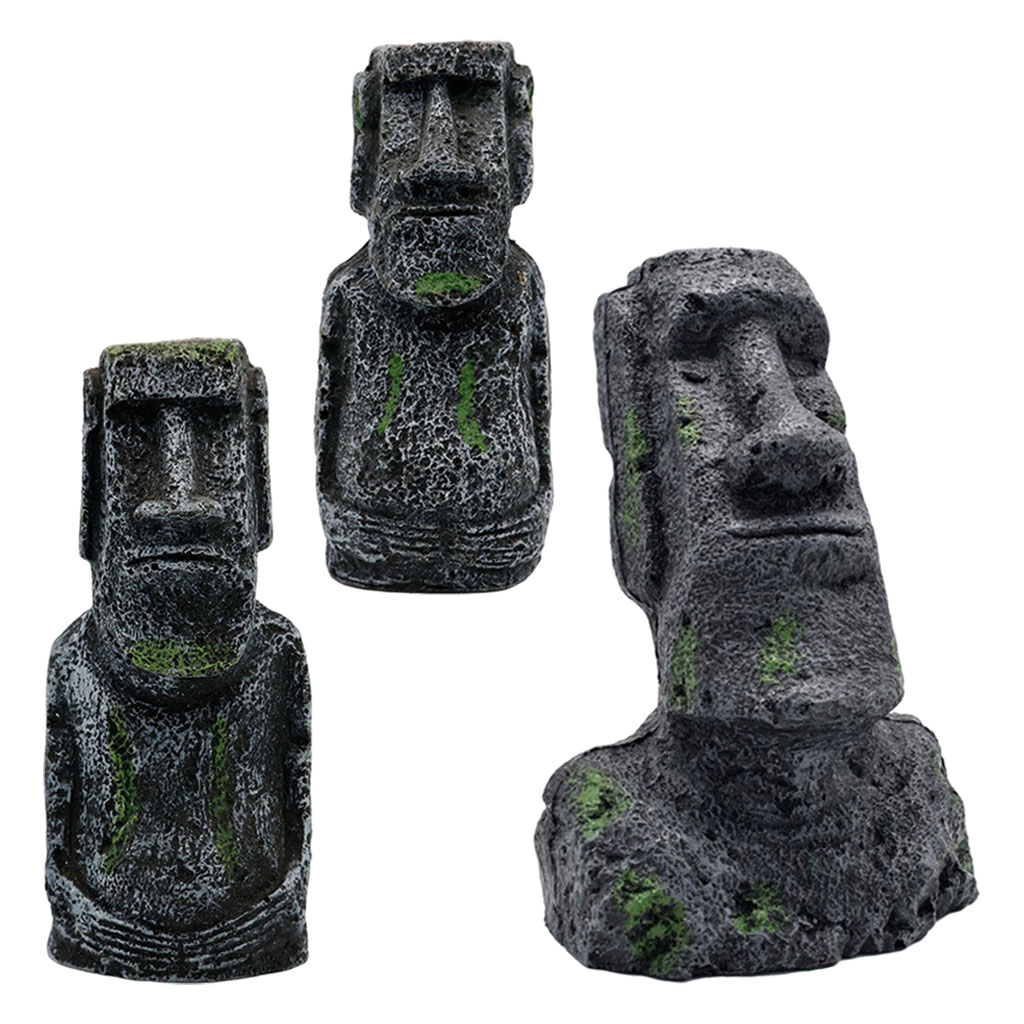 Statue Moai per acquario Isola - Aquarium Planting Ideas recensione e prezzo