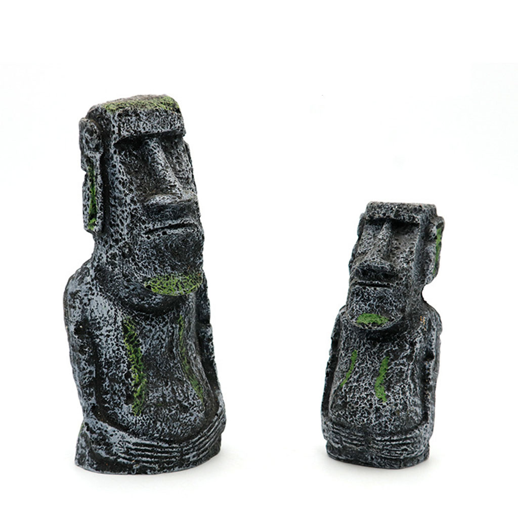 Statue Moai per acquario Isola - Aquarium Planting Ideas recensione e prezzo