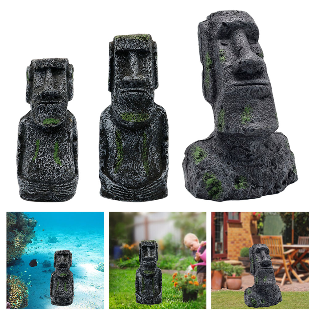 Statue Moai per acquario Isola - Aquarium Planting Ideas recensione e prezzo